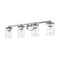 Z-Lite Thayer Vanity, 4-Light, 30.75 In.W x 5.75 In.L x 8.75 In.H, Chrome /Clear 742-4V-CH - alternate 5